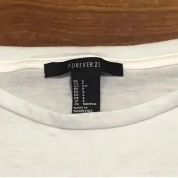 Forever 21 Long Sleeve Tshirt Size Small - Picture 2 of 4